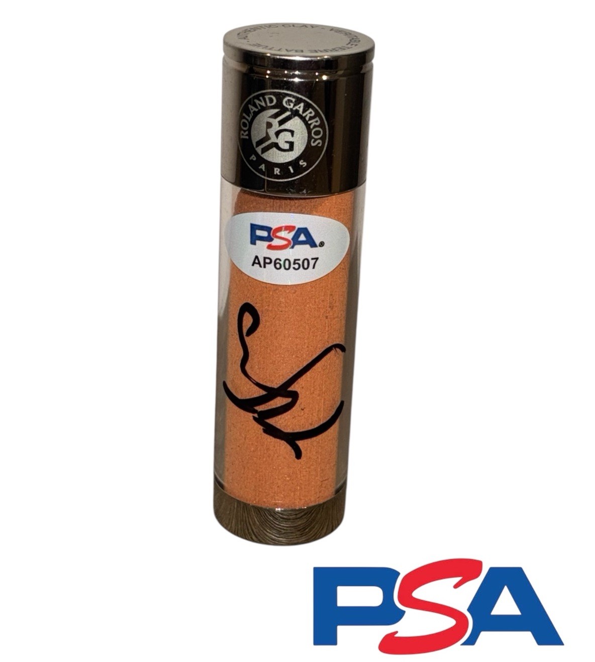 Taylor Fritz Signed Roland Garros Paris French Open Match Used Clay PSA AUTO