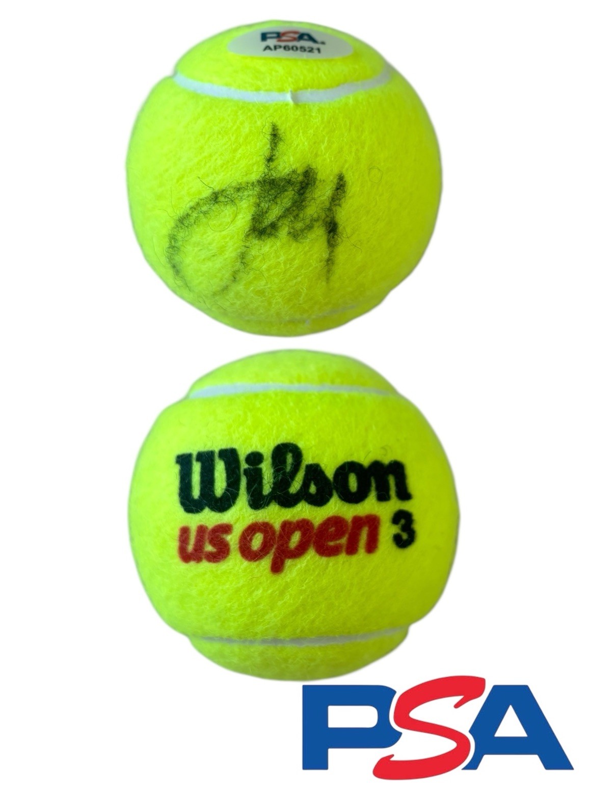 Lorenzo Musetti Signed Official Wilson US OPEN CHAMPIONSHIP Tennis Ball PSA AUTO