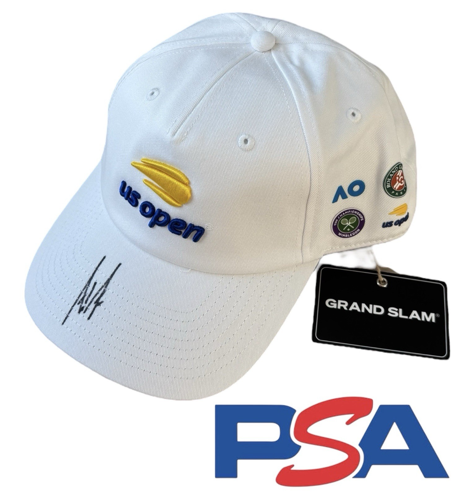 Andre Agassi Signed US OPEN Grand Slam Limited Edition Tennis Hat Cap PSA AUTO