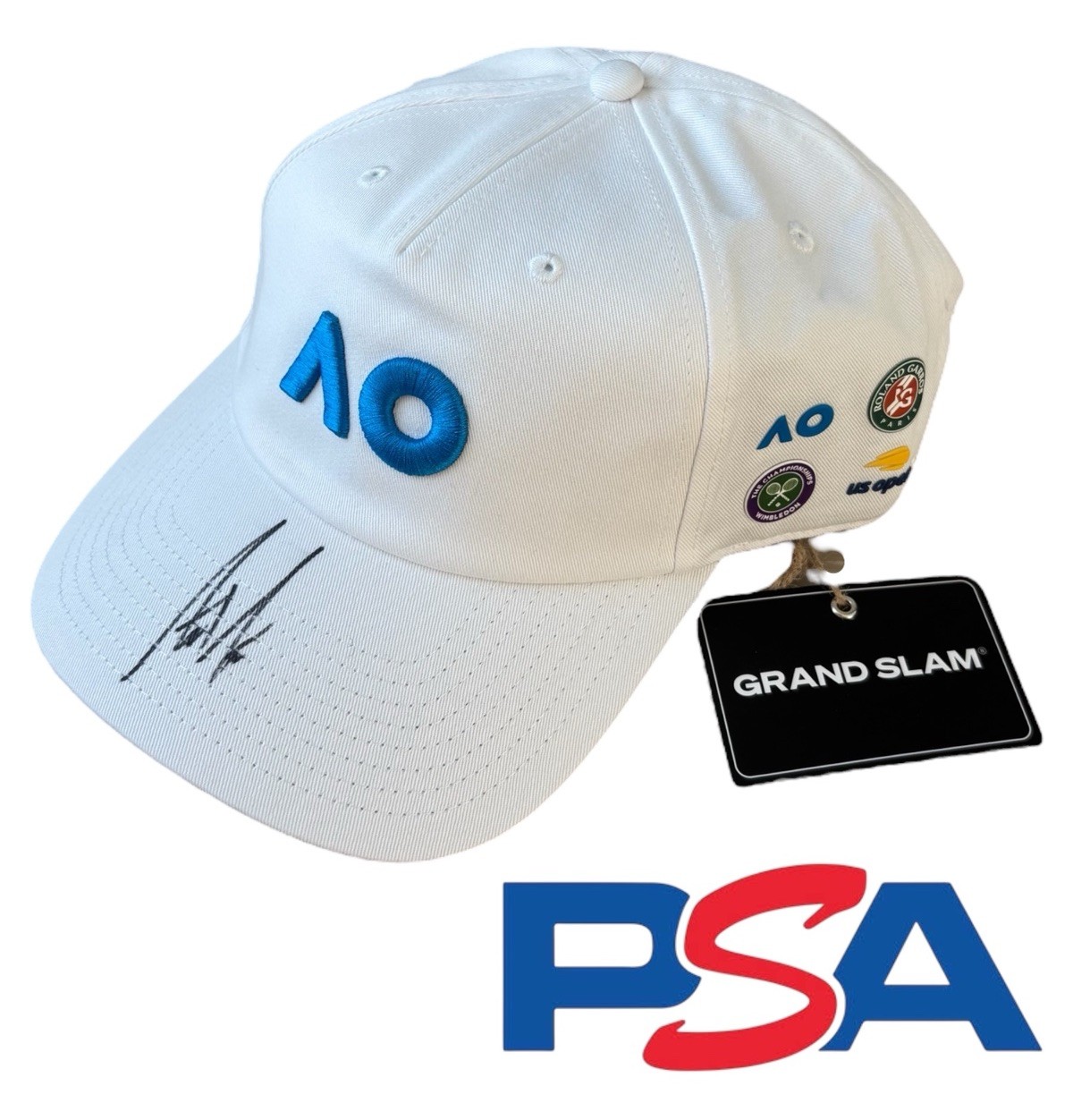 Andre Agassi Signed Australian Open Grand Slam Limited Edition Hat Cap PSA AUTO