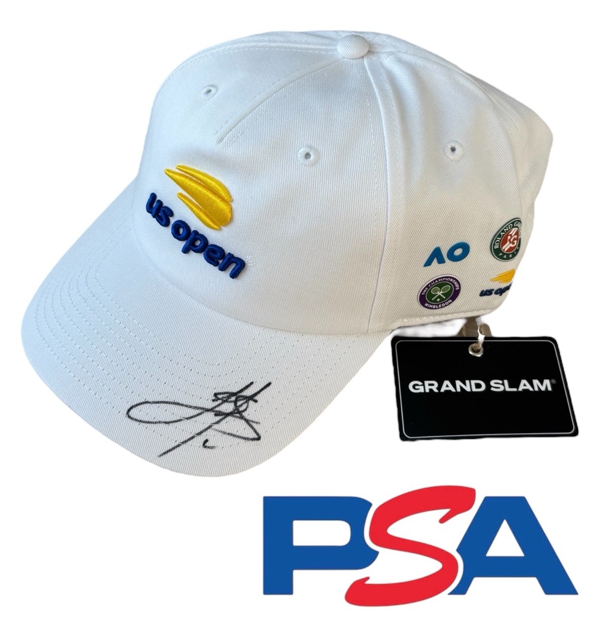 Gael Monfils Signed US OPEN Grand Slam Limited Edition Tennis Hat Cap PSA AUTO