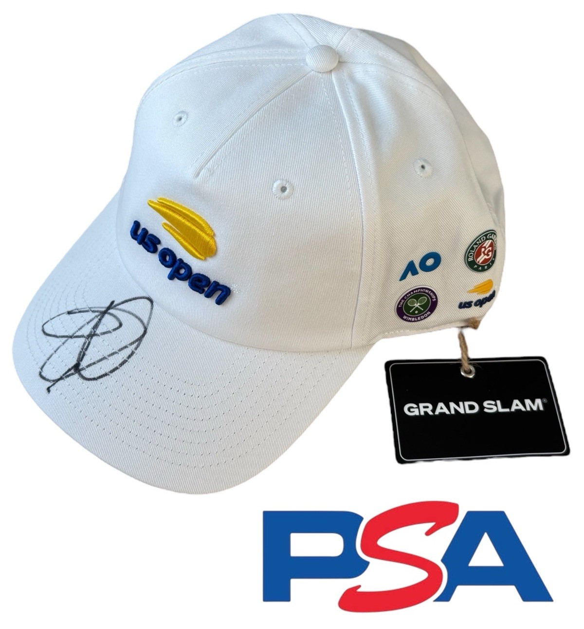 Novak Djokovic Signed US OPEN Grand Slam Limited Edition Tennis Hat Cap PSA AUTO