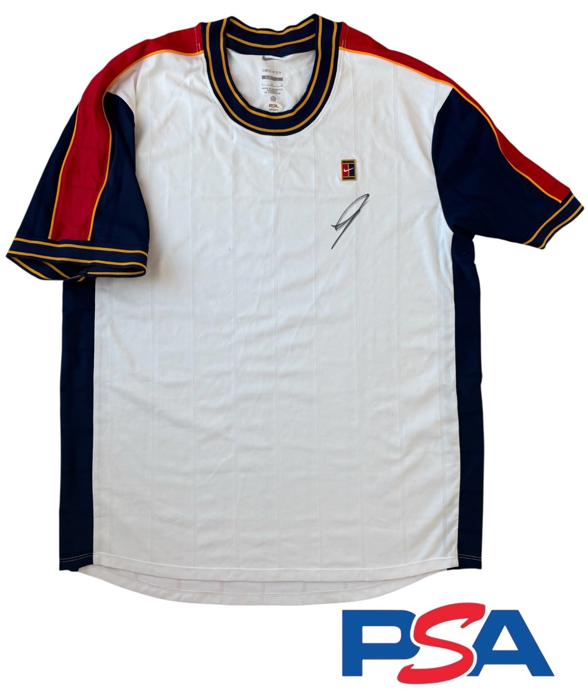 Jannik Sinner Signed Autographed Nike Tennis Court Shirt PSA AUTO ATP World #1