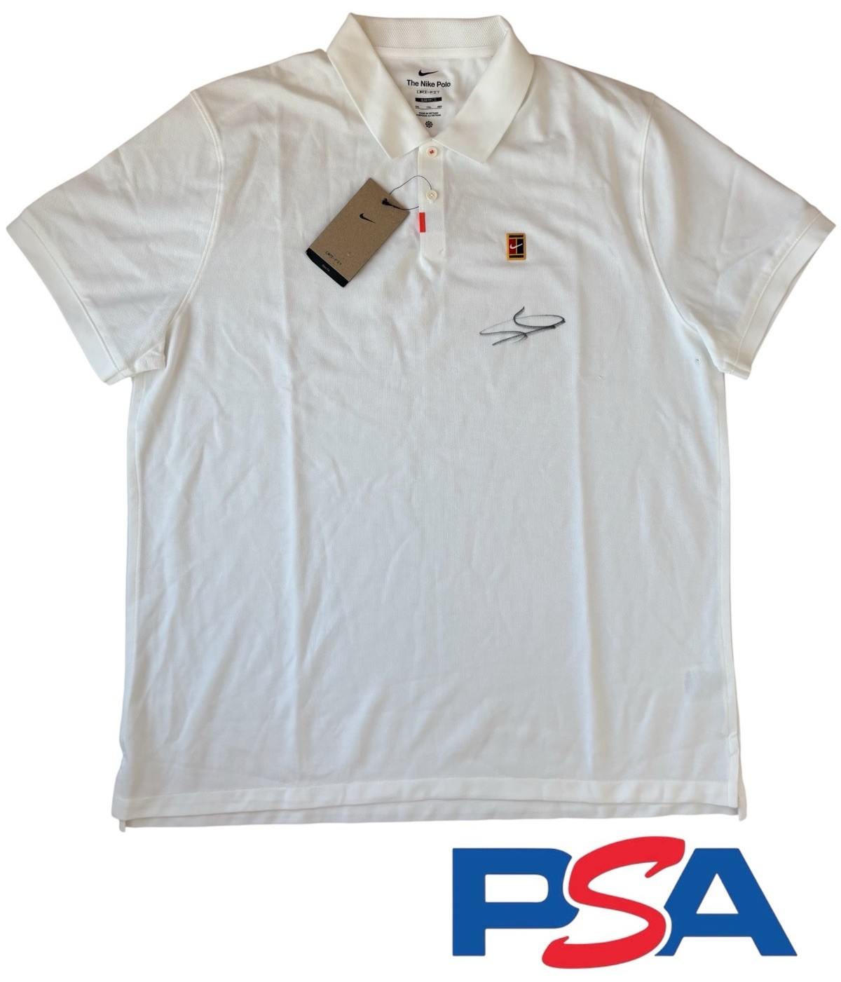 Jannik Sinner Signed Autographed Nike Tennis Court Polo PSA AUTO ATP World #1