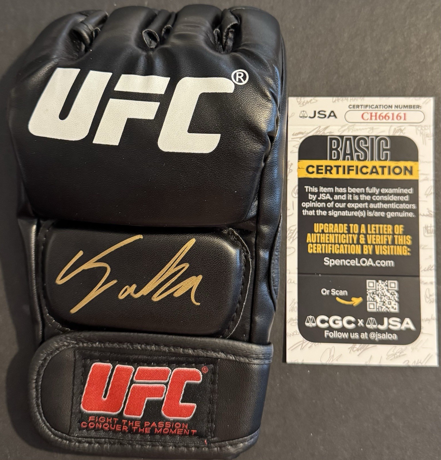 Fatima Kline Signed Autographed UFC Fight Glove JSA COA