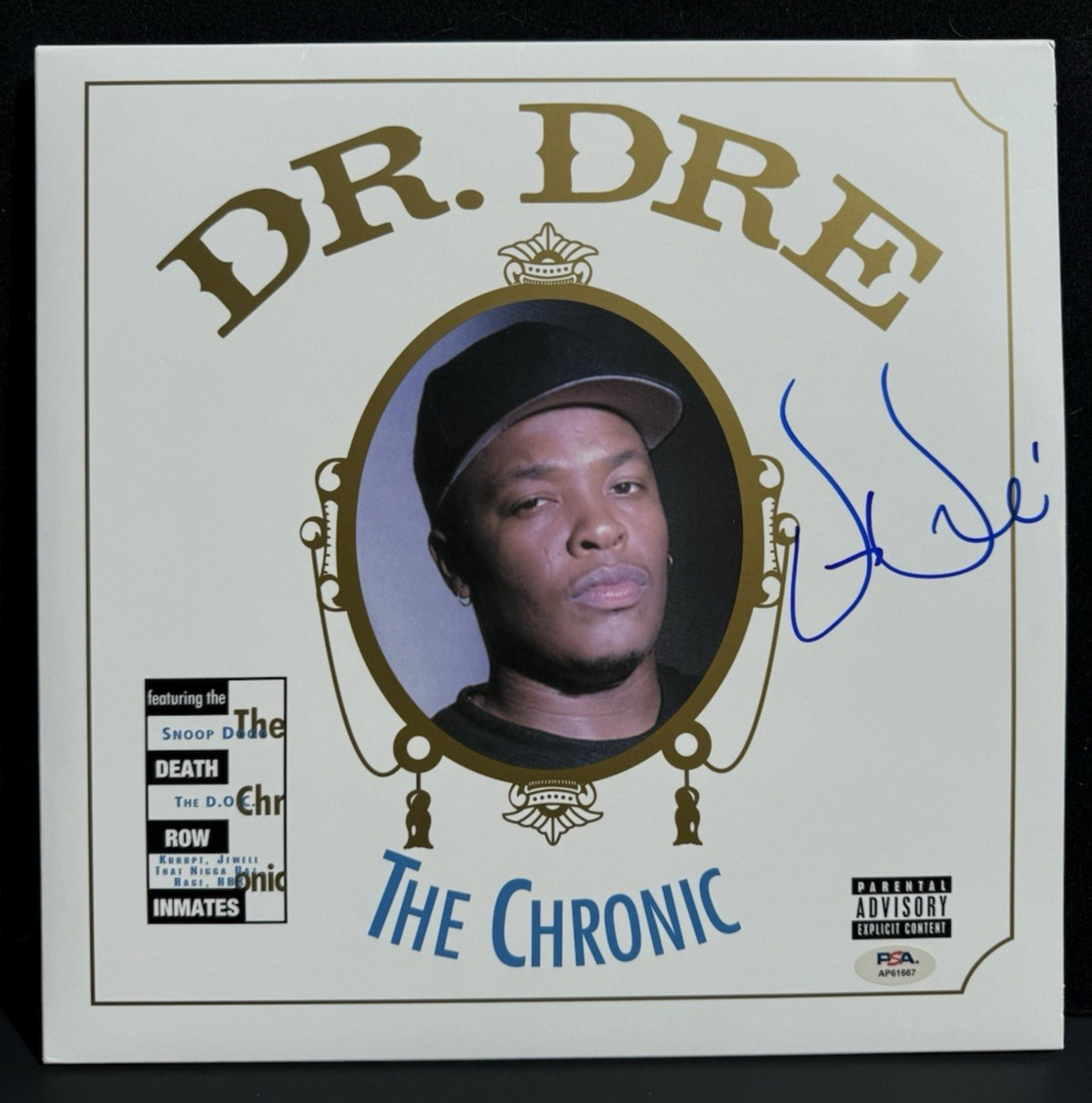 Andre Young Dr. Dre Signed Autographed Chronic Vinyl LP Record Album NWA PSA/DNA