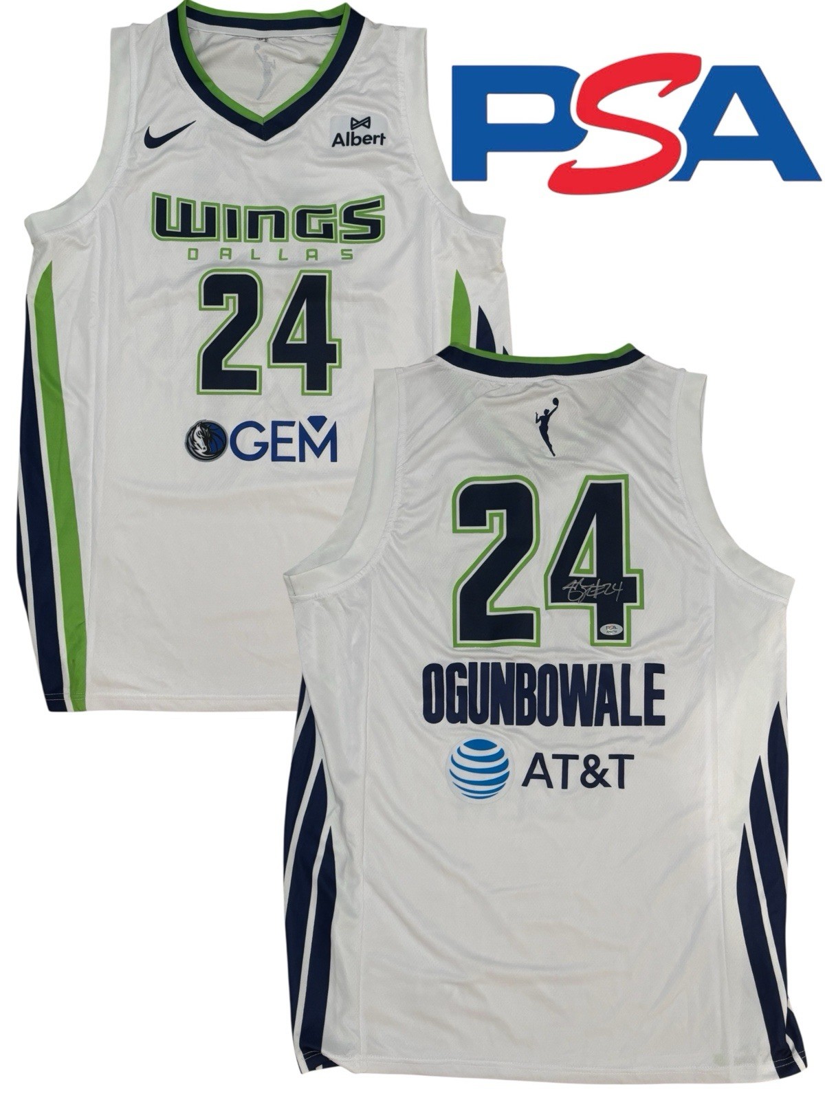 Arike Ogunbowale Signed Autographed WNBA Dallas Wings #24 Jersey PSA/DNA AUTO