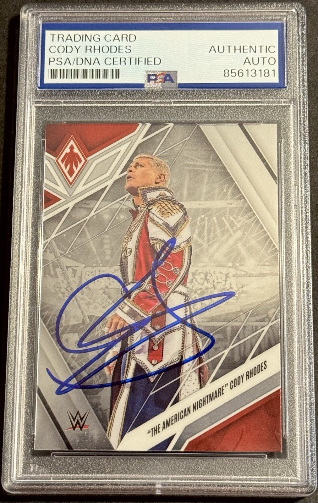 Cody Rhodes Signed 2023 WWE Chronicles Phoenix Card PSA/DNA Slabbed American
