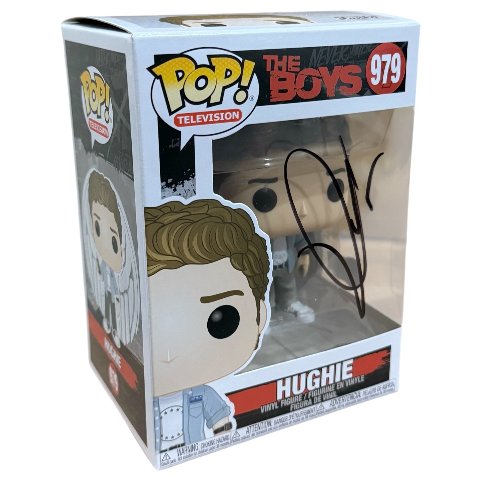 Jack Quaid The Boys Signed Hughie Funko Pop #979 Autograph Figure Beckett COA