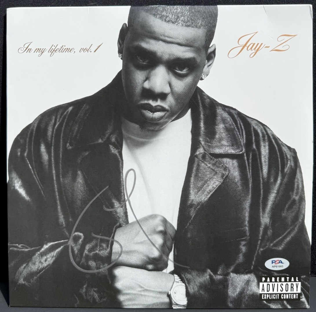 Jay Z In My Lifetime Vol 1 Signed Autographed Vinyl LP Record Album PSA/DNA