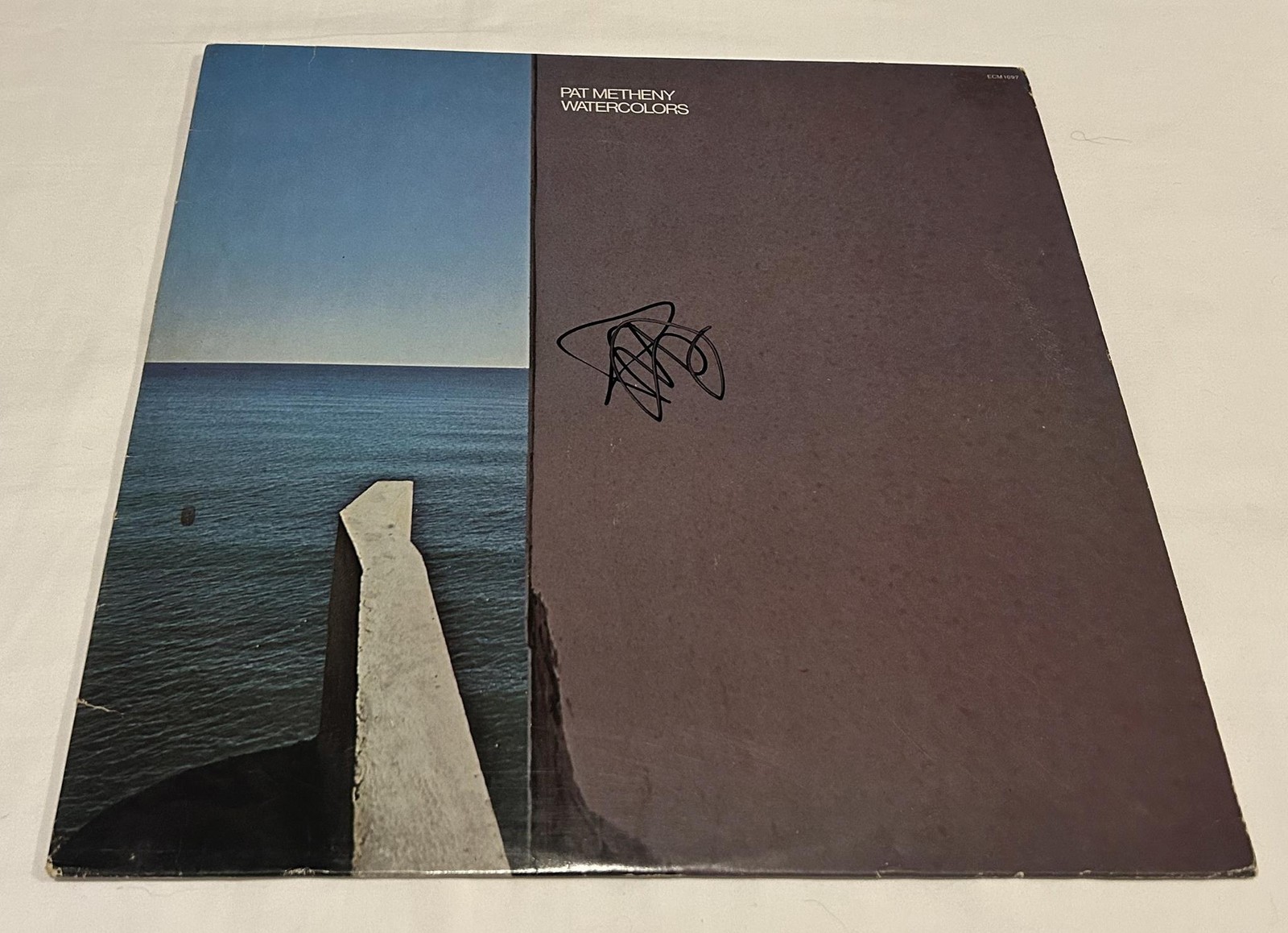 PAT METHENY SIGNED WATERCOLORS VINYL RECORD JSA