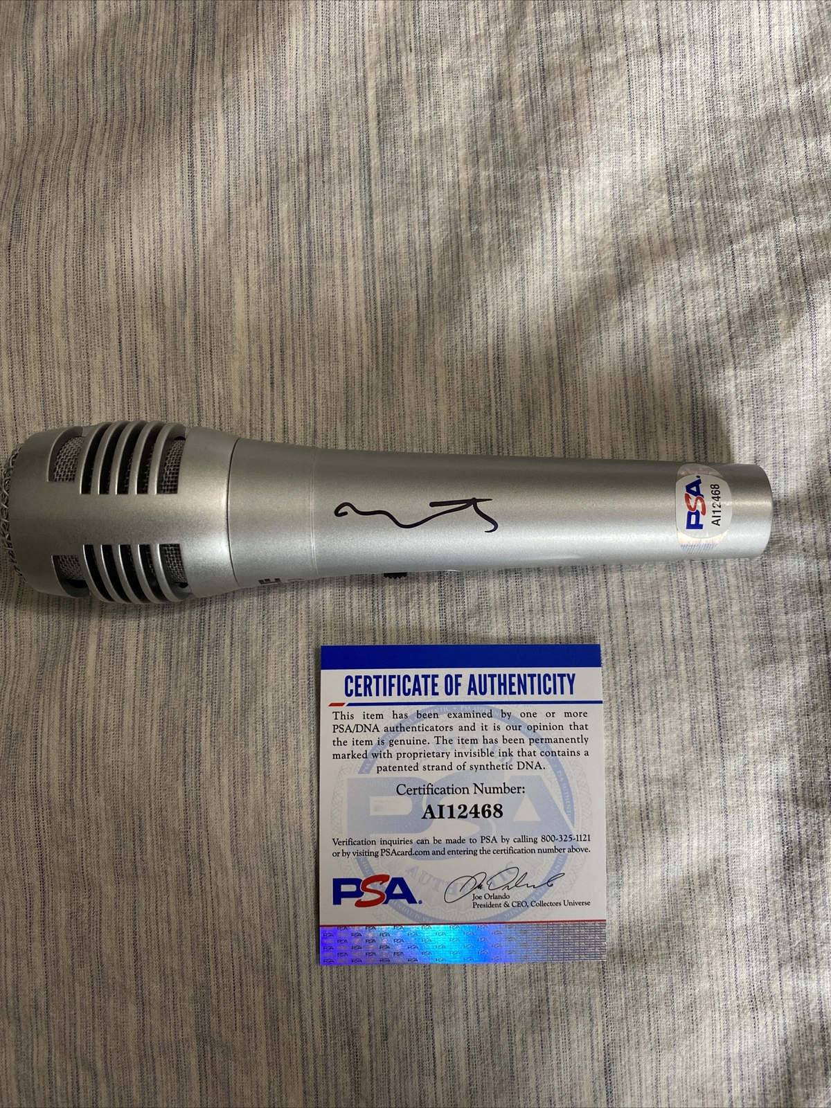 Kanye West signed autographed Mic Microphone RARE Music legend PSA COA PROOF