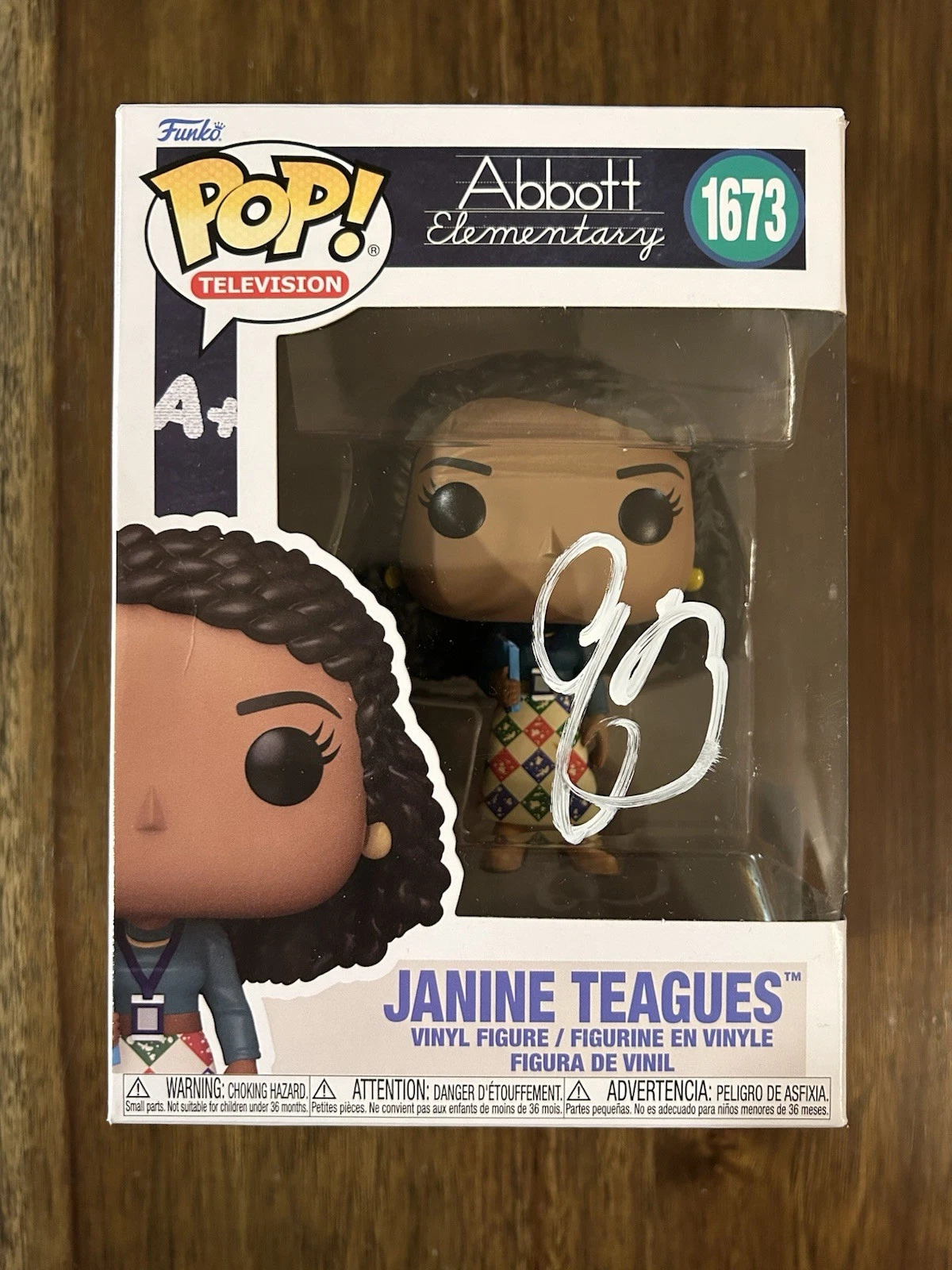 Quinta Brunson ‘Abbott Elementary’ Signed Funko Pop ‘Janine Teagues’ Beckett