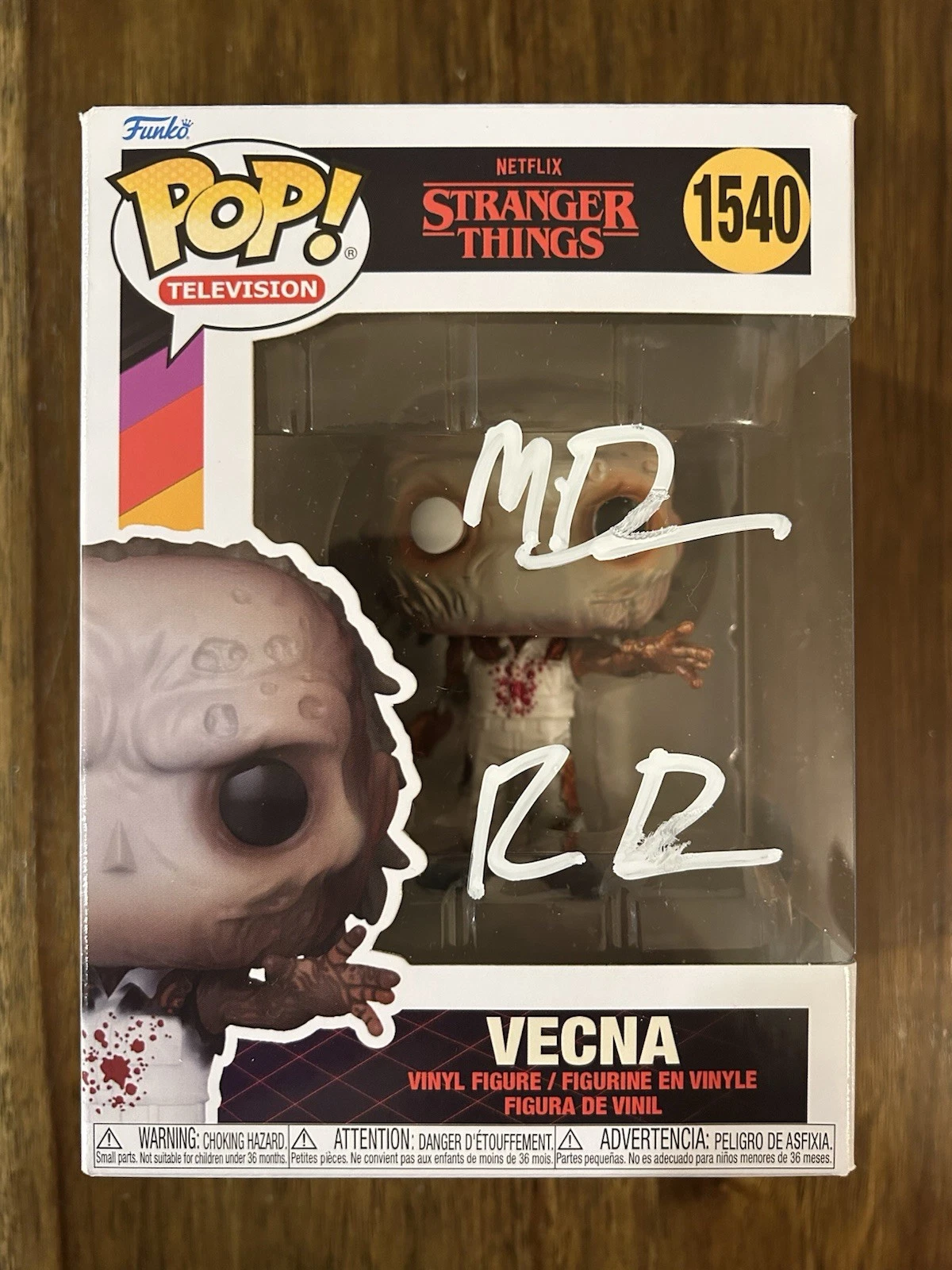 Ross & Matt Duffer Brothers ‘Stranger Things’ Signed ‘Vecna’ Funko Pop Beckett