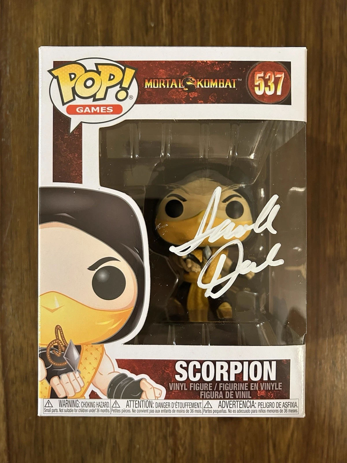 Ian Anthony Dale 'Mortal Kombat: Legacy' Signed Funko Pop 'Scorpion' Beckett