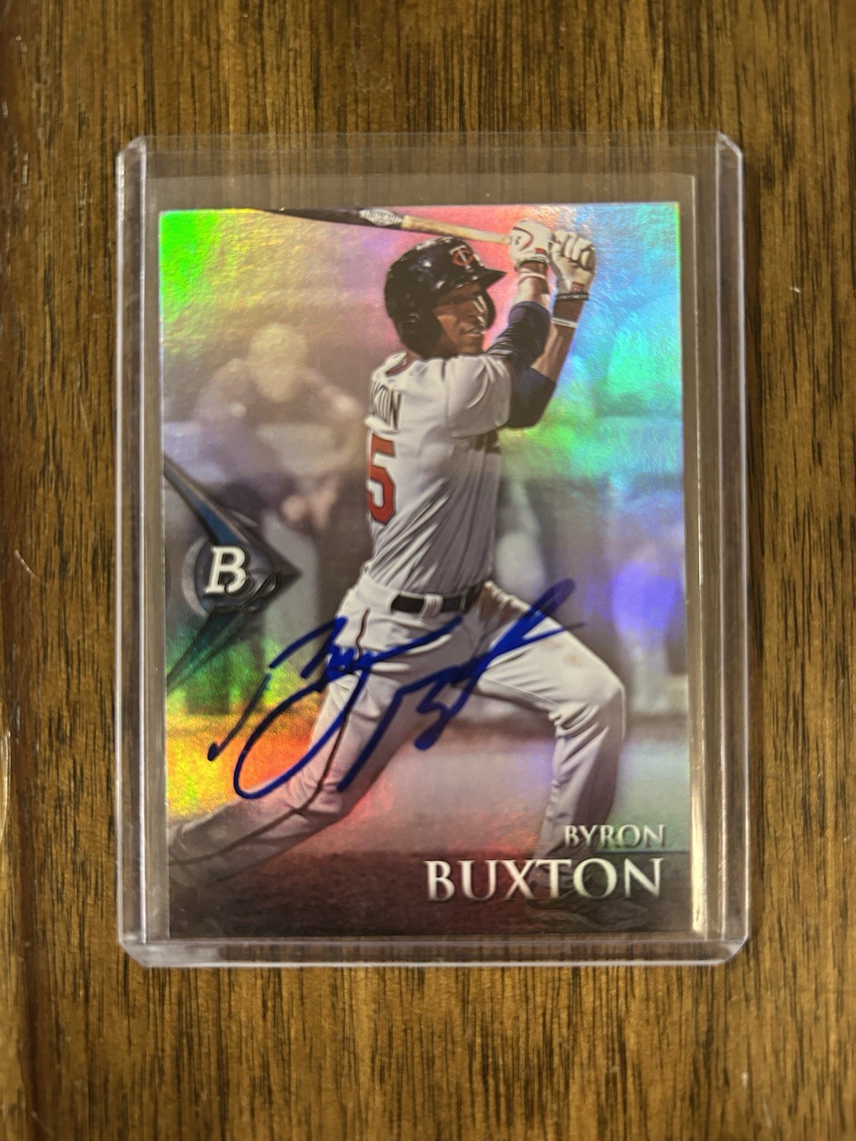 Byron Buxton Signed Minnesota Twins Bowman Platinum Baseball Card Autograph