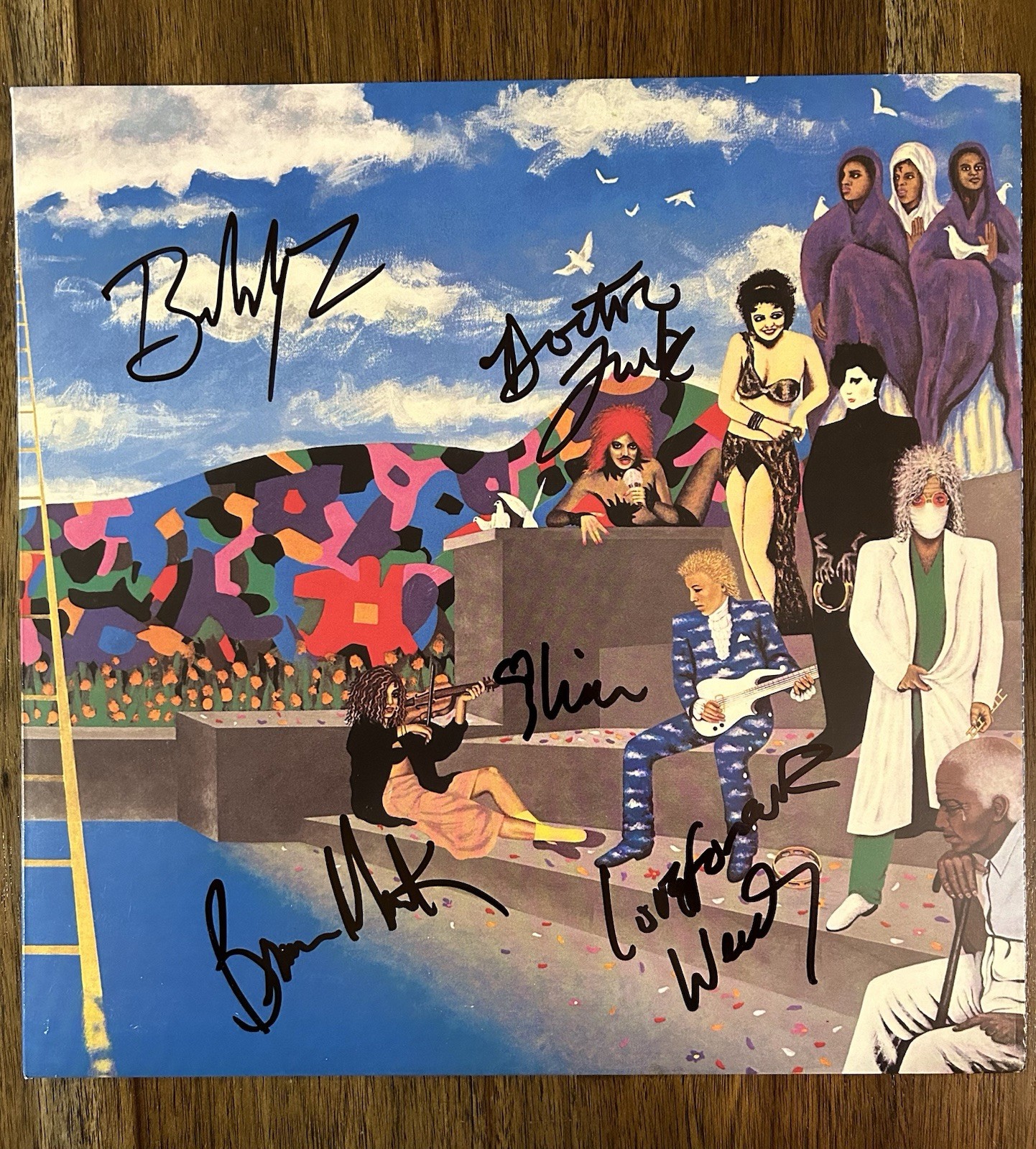‘Prince And The Revolution’ Full Band Signed ‘Around The World’ Vinyl Album +5