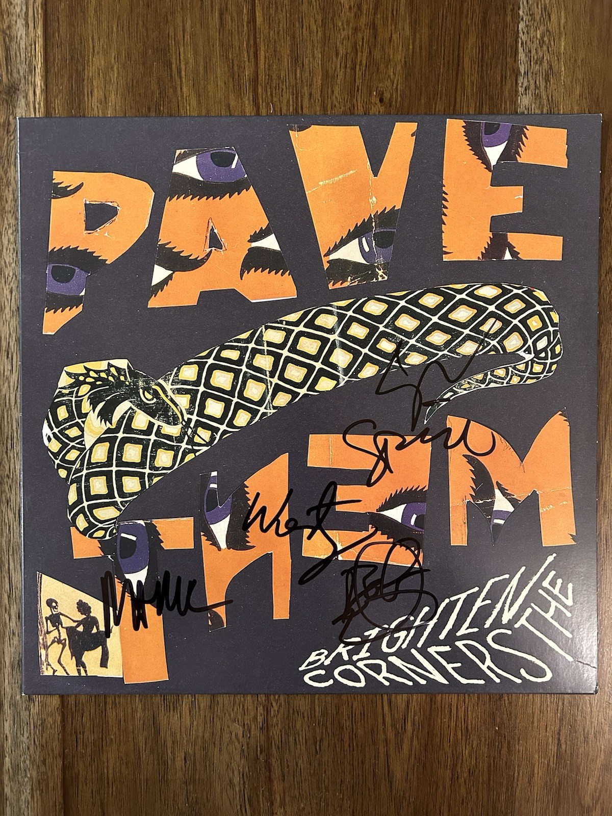 ‘Pavement’ Full Band Signed Vinyl Album Brighten The Corners Stephen Malkmus +4