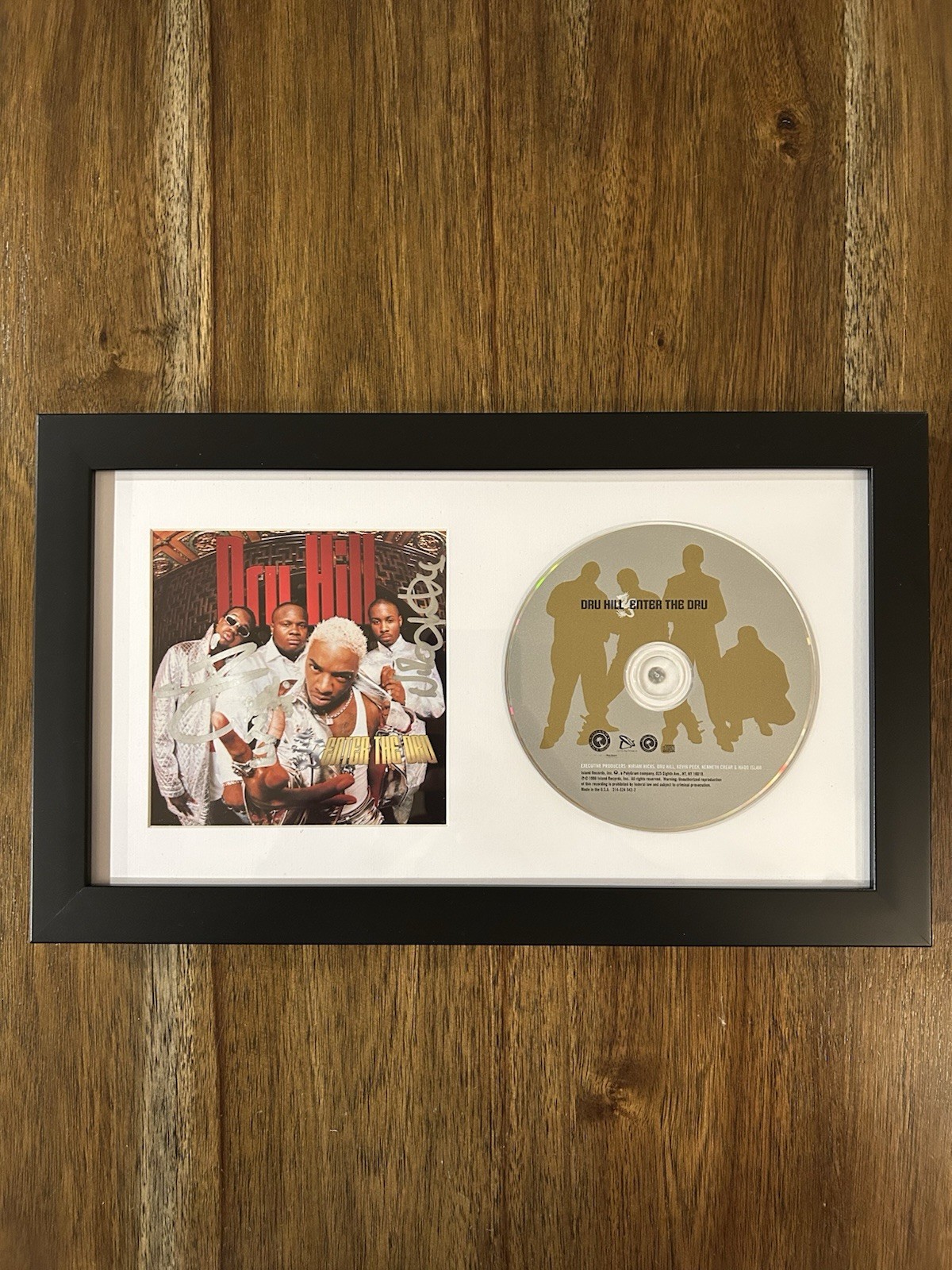 ‘Dru Hill’ Rap Group Signed Framed CD ‘Enter The Dru’ Rare Sisqo, Nokio & Jazz