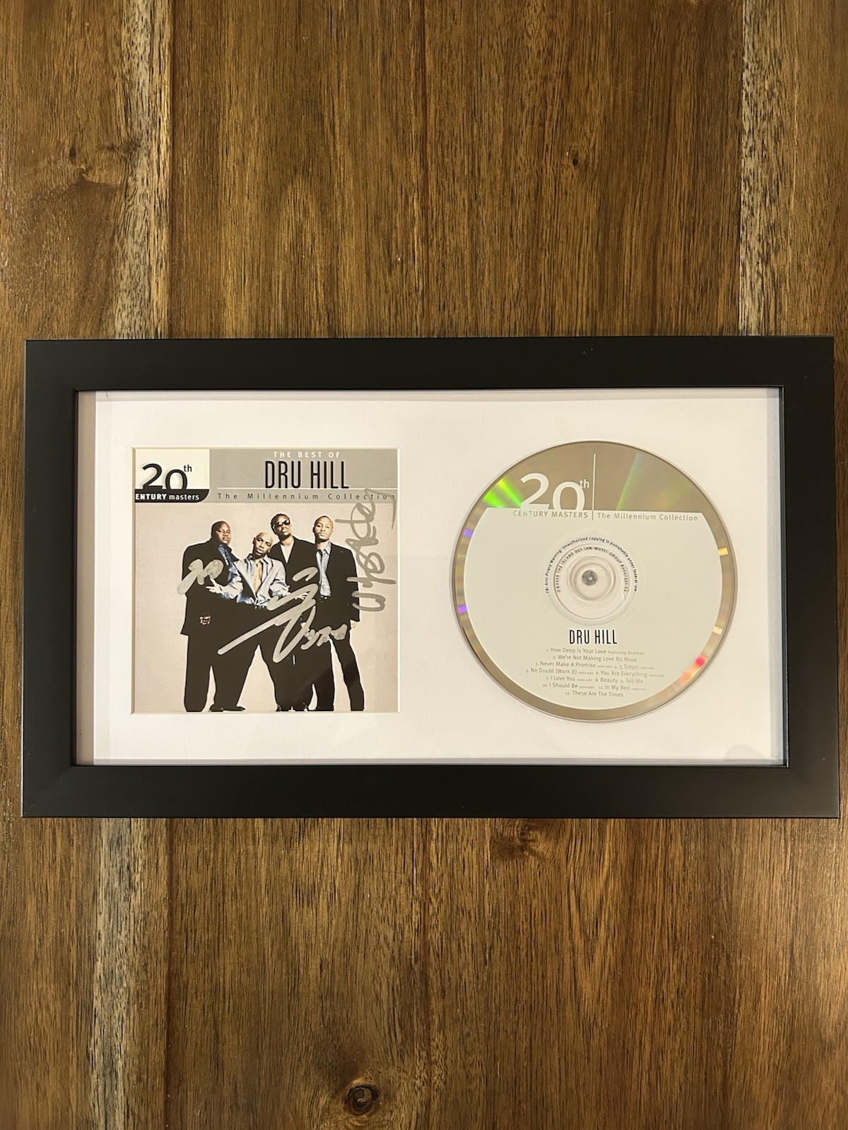‘Dru Hill’ Rap Group Signed Framed CD ‘The Best Of’ Rare Sisqo, Nokio & Jazz