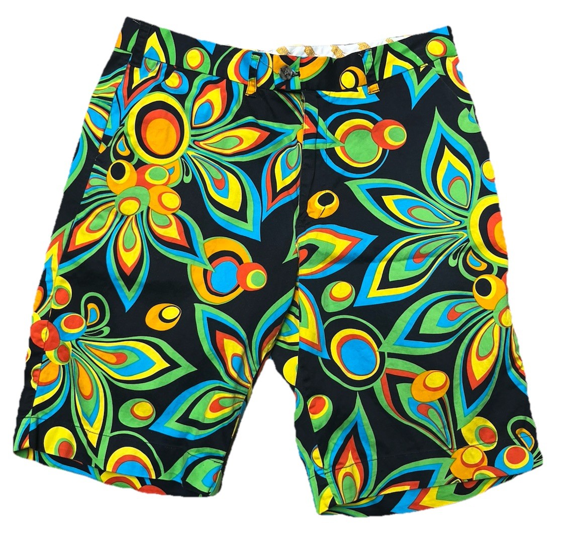Loudmouth Loud Mouth Golf Shorts Men's 36 Bohemian Golf All Over Print Wild