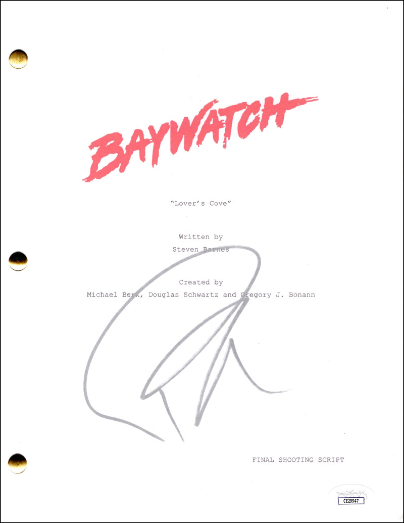 Pamela Anderson Signed Autograph Baywatch Lovers Cove Script Screenplay JSA COA