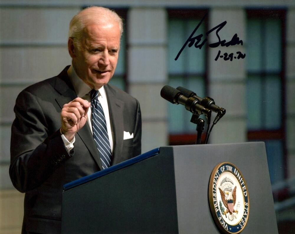 President Joe Biden Signed Autograph 8x10 Photo - White House Speech w/ JSA COA