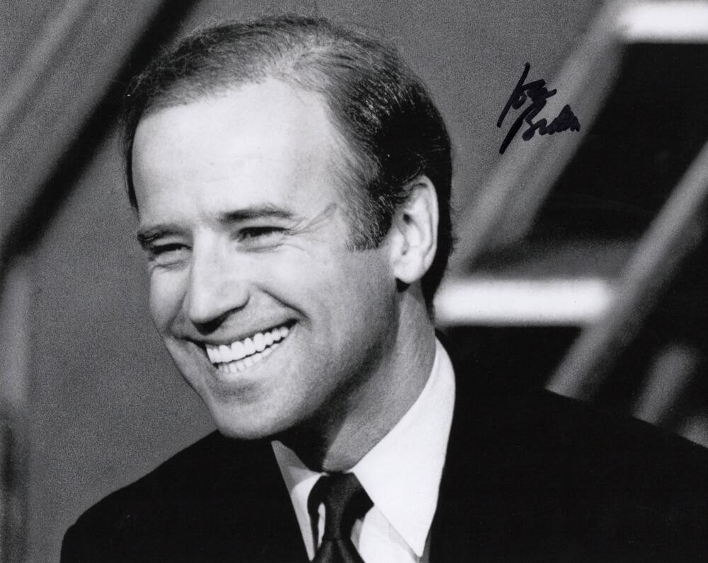 President Joe Biden Signed Autograph 8x10 Photo - Young Delaware Senator JSA COA