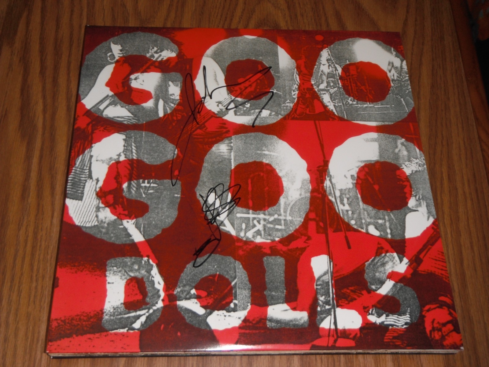 GOO GOO DOLLS SIGNED VINYL ALBUM JOHN RZEZNIK + ROBBY TAKAC