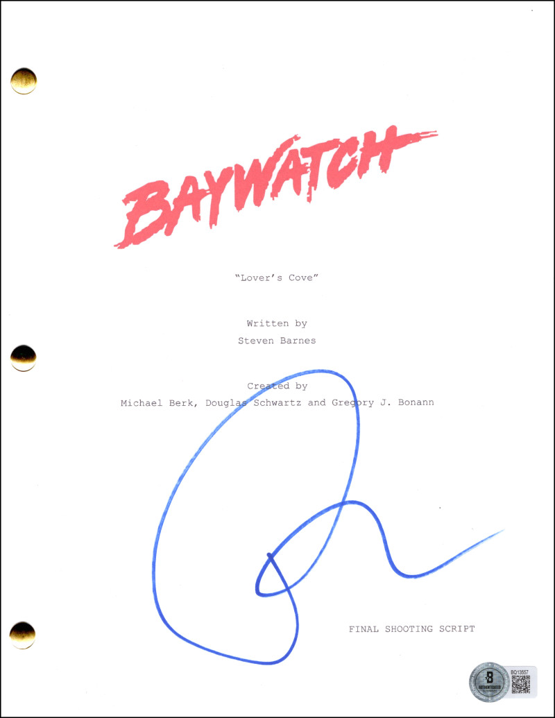 Pamela Anderson Signed Autograph Baywatch Episode Script Screenplay Beckett COA
