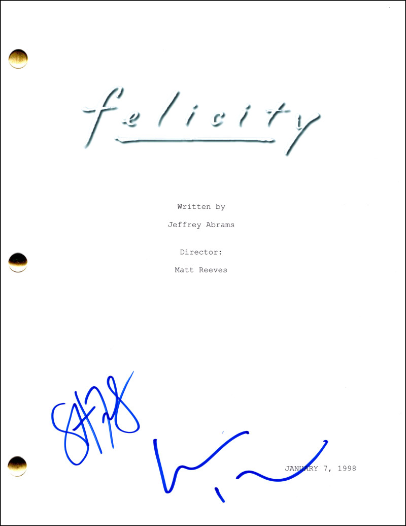 Scott Foley Keri Russell Signed Autograph Felicity Full Pilot Script Screenplay