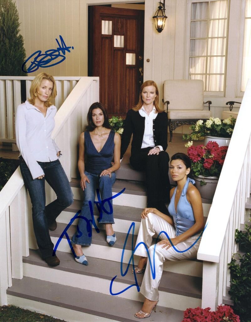 Eva Longoria Teri Hatcher +1 Signed Autograph Desperate Housewives 11x14 Photo