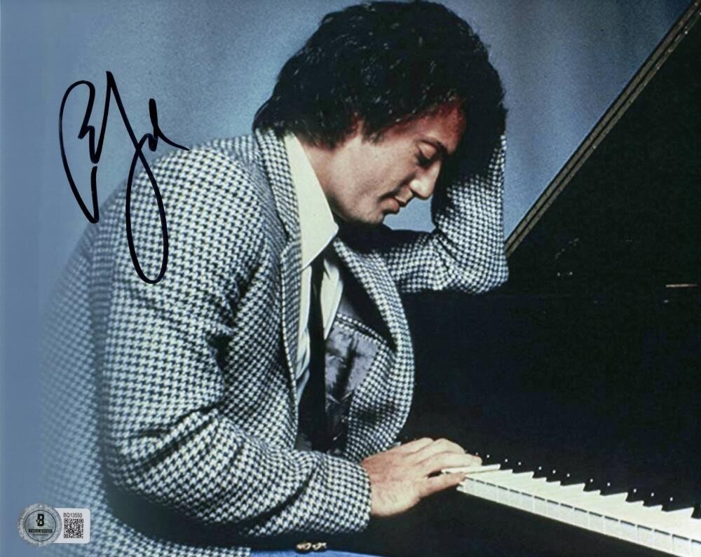 Billy Joel Signed Autograph 8x10 Photo Photograph Piano Man Stranger Beckett COA