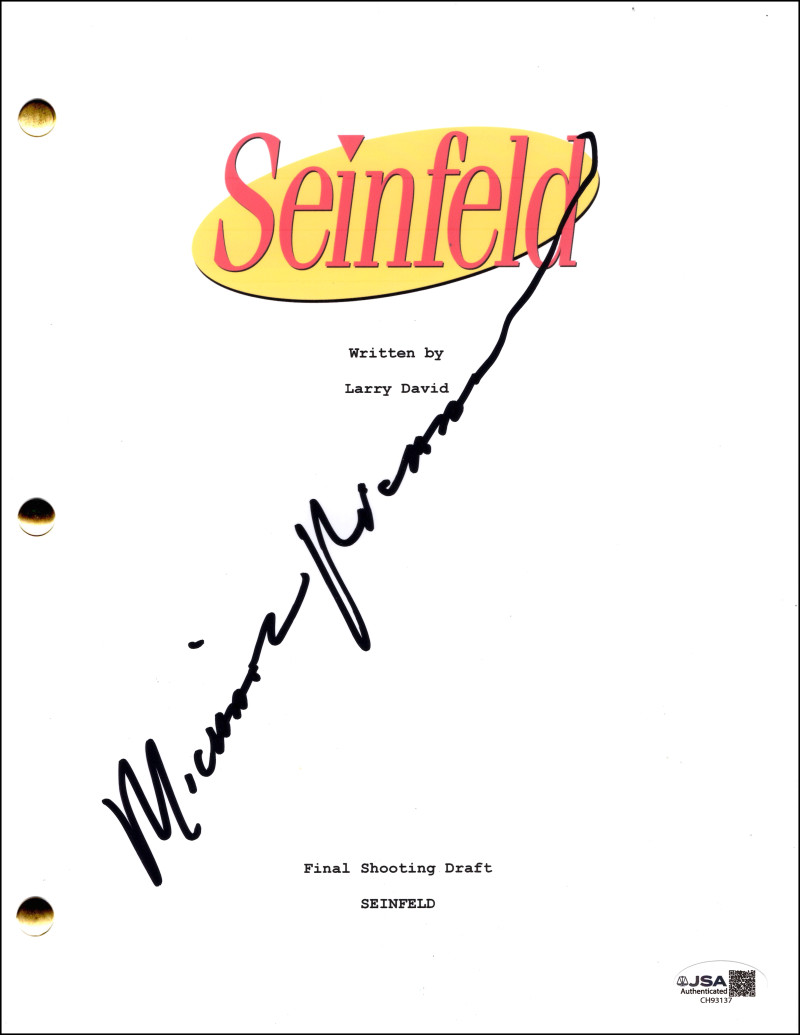 Michael Richards Signed Autograph Seinfeld The Contest Full Script w/ JSA COA