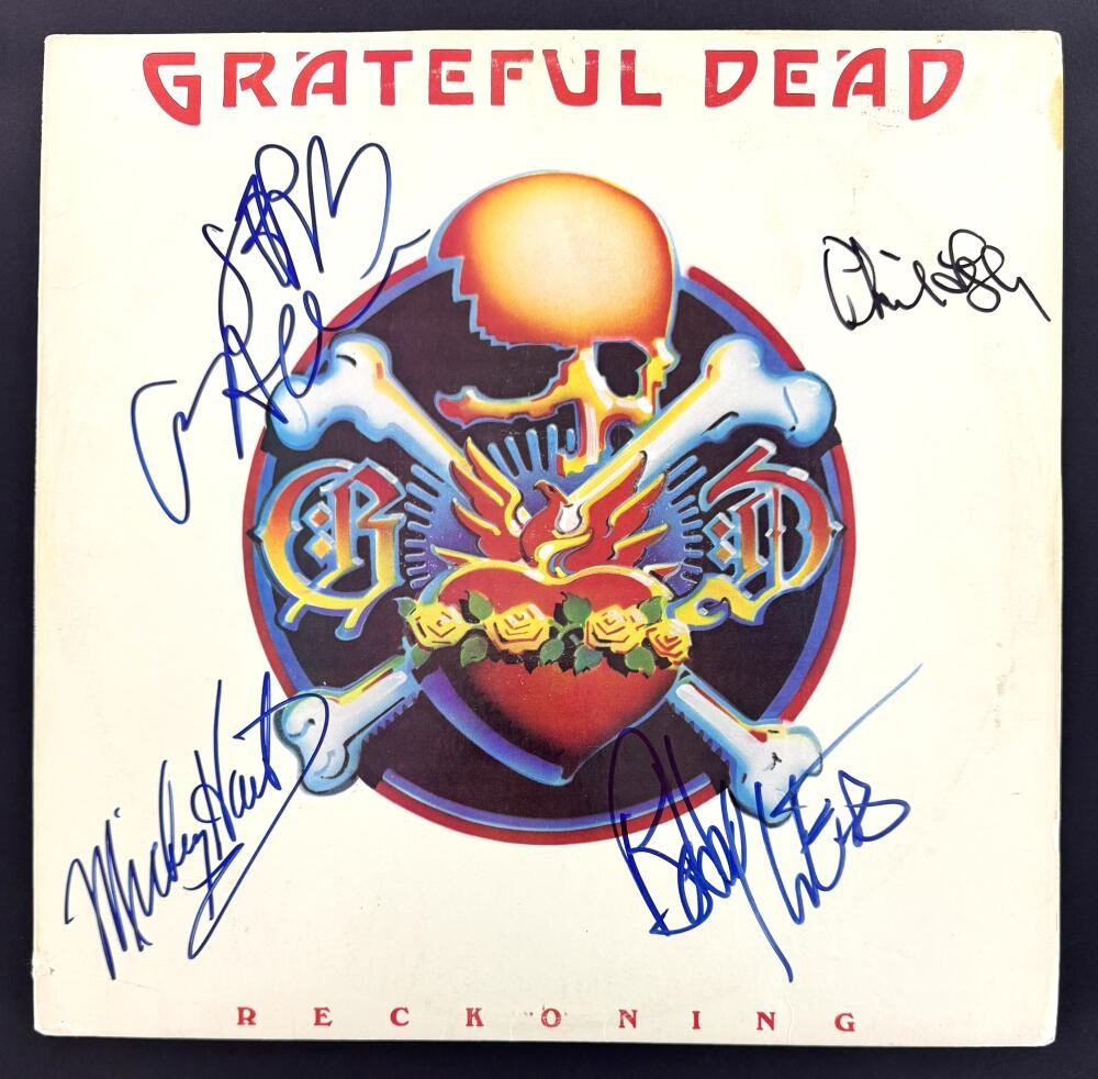 Grateful Dead Band Signed Autograph Album Vinyl Record - Jerry Garcia +3 JSA COA