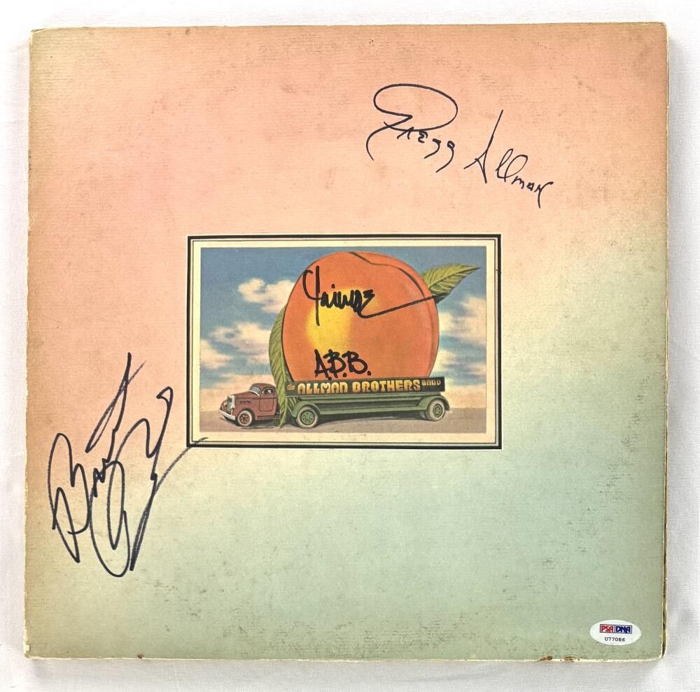 Allman Brothers Band Signed Autograph Eat A Peach Album - Gregg Jaimoe Butch PSA