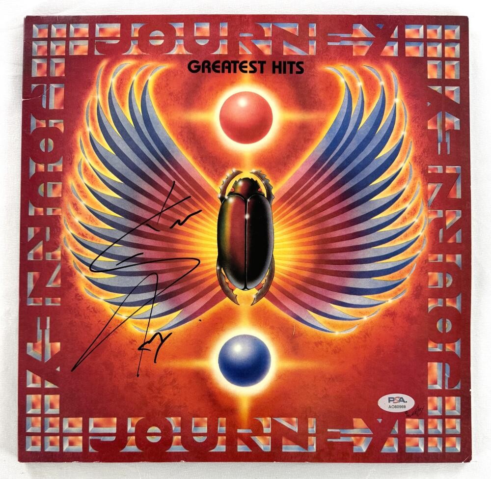 Steve Perry Journey Signed Autograph Album Vinyl Record - Greatest Hits PSA COA