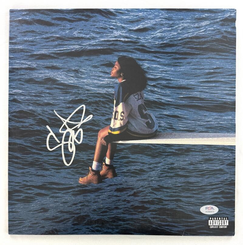 SZA Solana Rowe Signed Autograph Album Vinyl Record LP - SOS w/ PSA COA