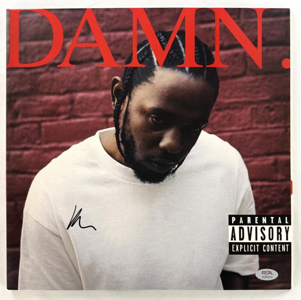 Kendrick Lamar Signed Autograph Album Vinyl Record LP - Damn w/ PSA COA
