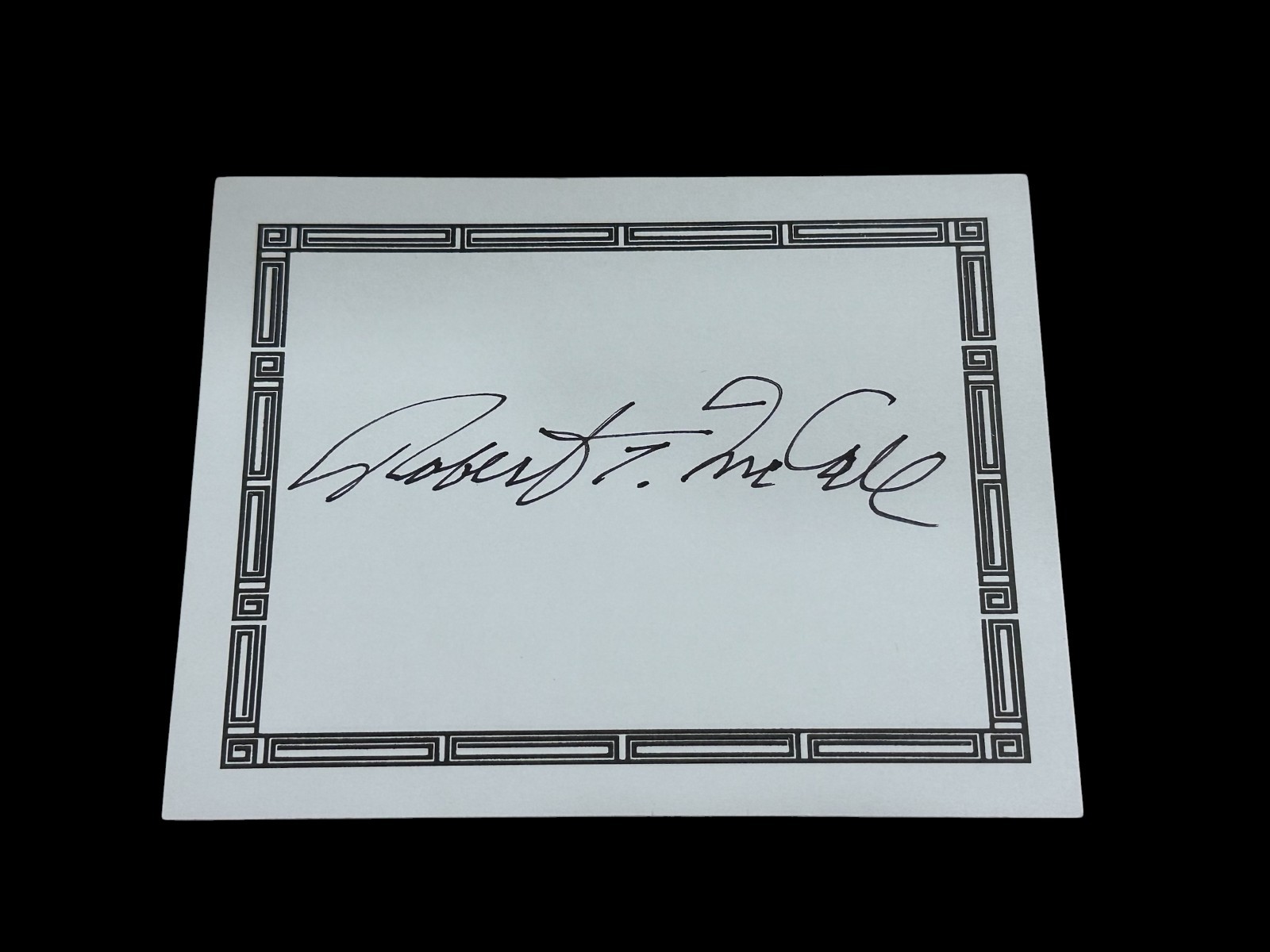 Robert McCall NASA Space Artist Rare Signed Autograph Bookplate