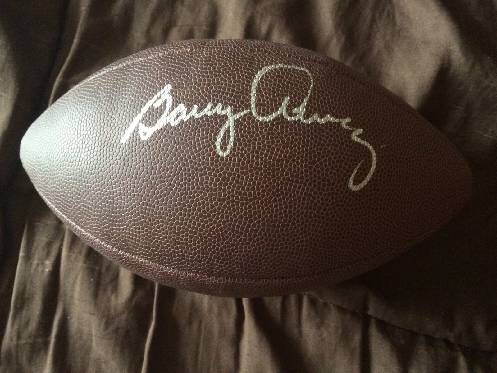 Barry Alvarez Signed Football Autographed Wisconsin Badgers