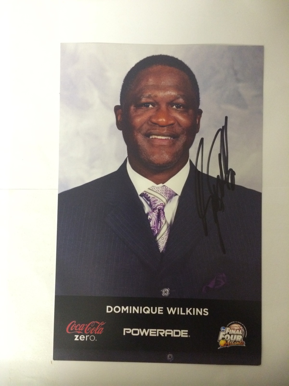 Domonique Wilkins Signed Picture Autographed