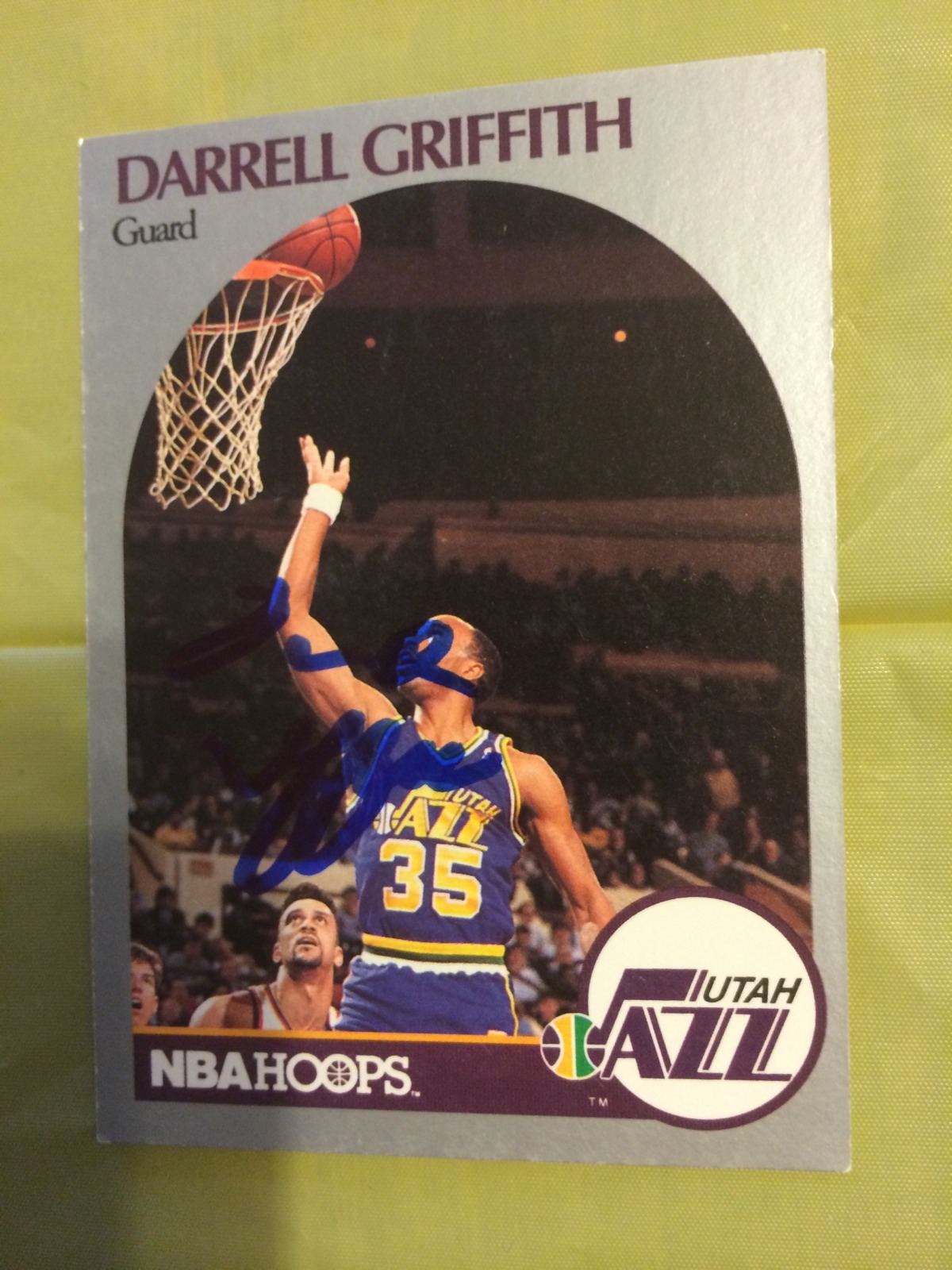 Darrell Griffith Signed Basketball Card Louisville Cardinals Utah Jazz