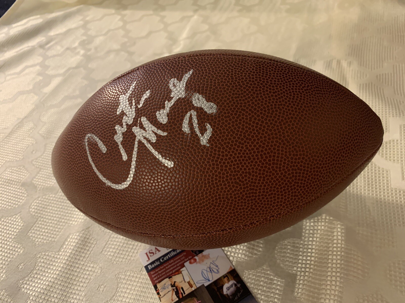Curtis Martin Signed Nfl Football JSA Authentication COA