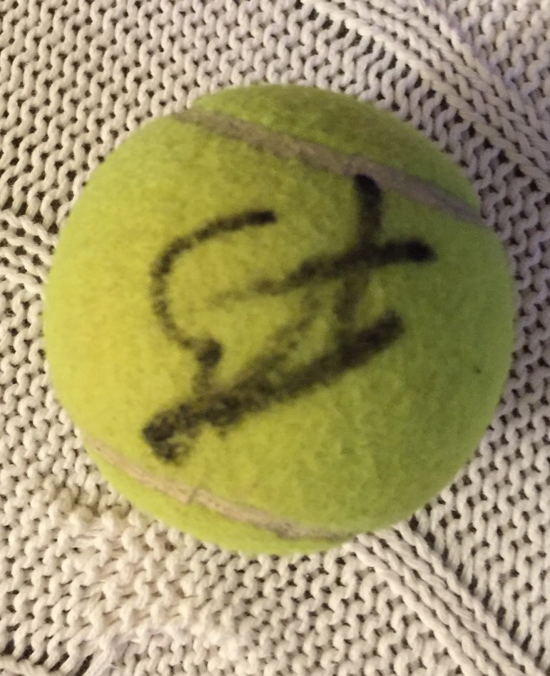 Gilles Simon Signed Tennis Ball