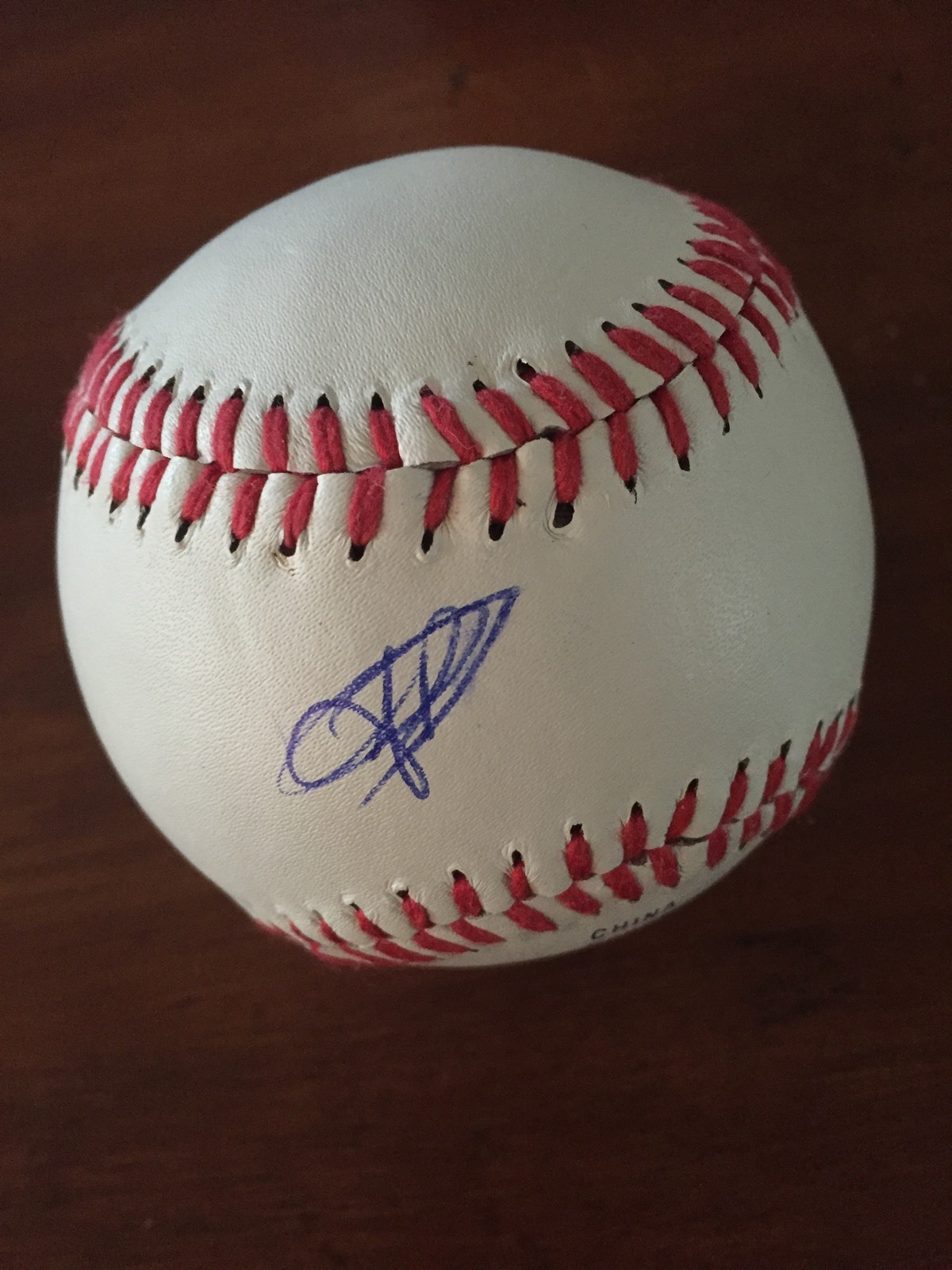 Jose Pujols Signed Baseball Autographed Official League Leather Ball