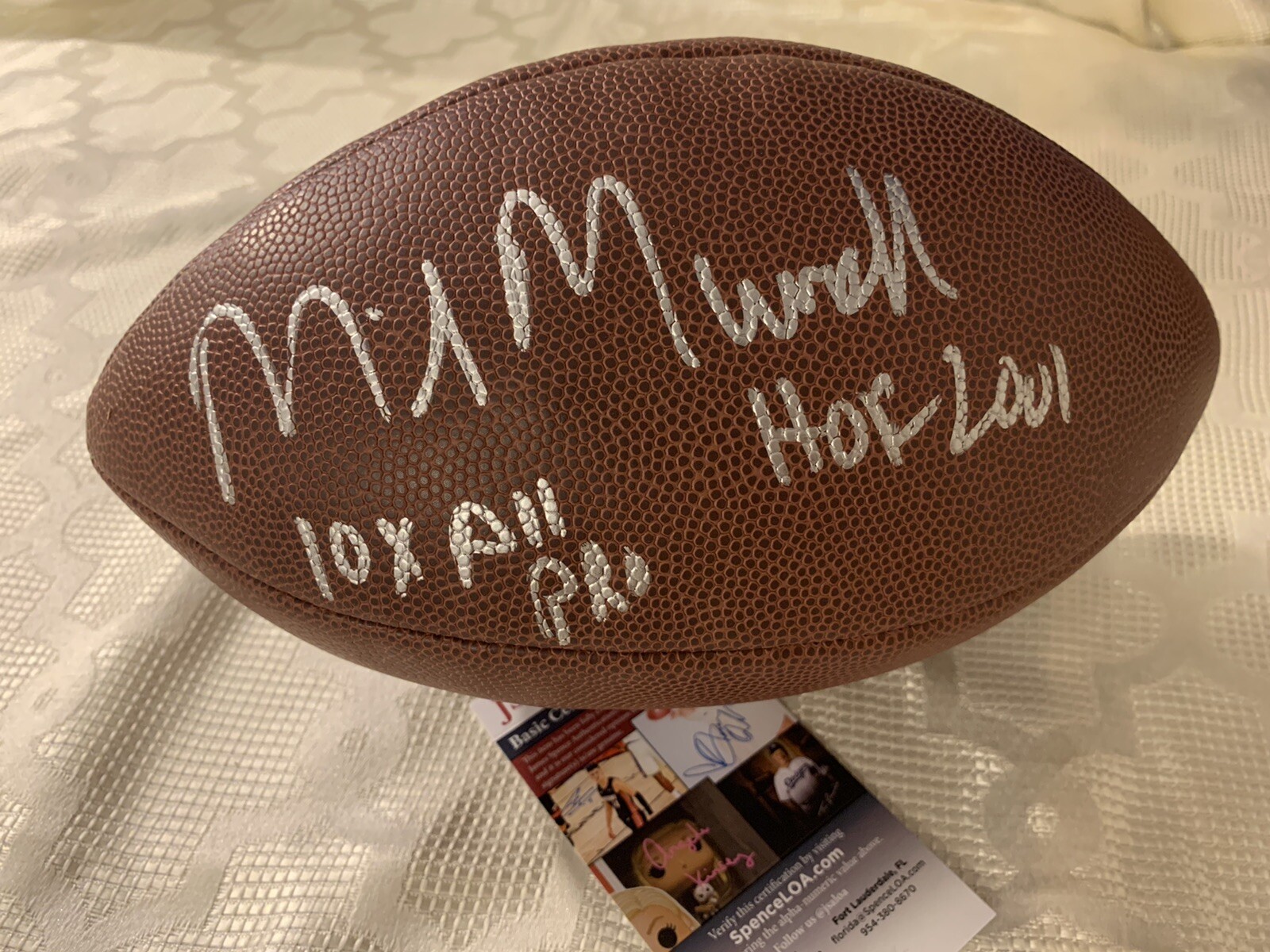 Mike Munchak Signed Nfl Football JSA Authentication COA Autographed