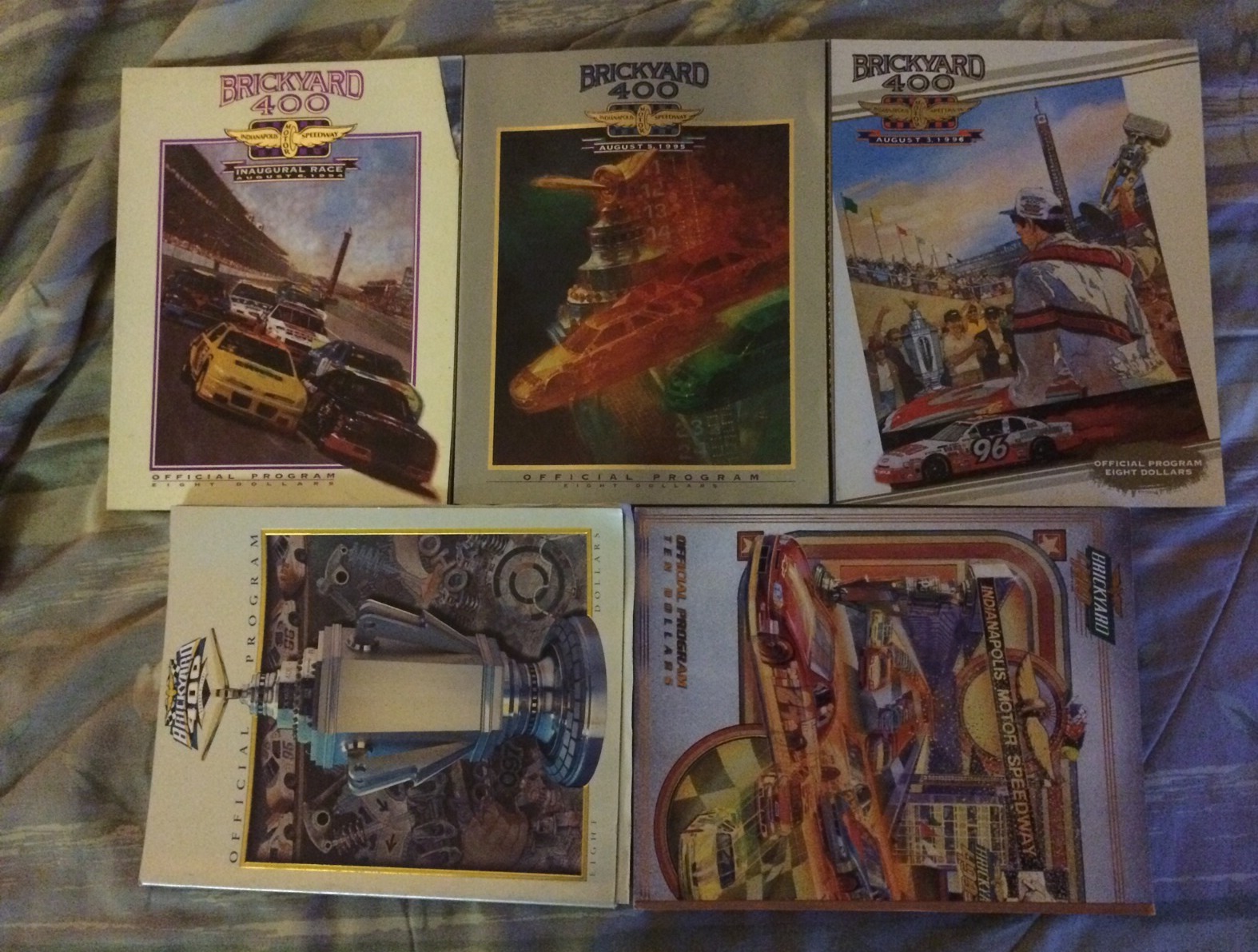 1994-1998 Brickyard 400 Nascar Programs 5 Total