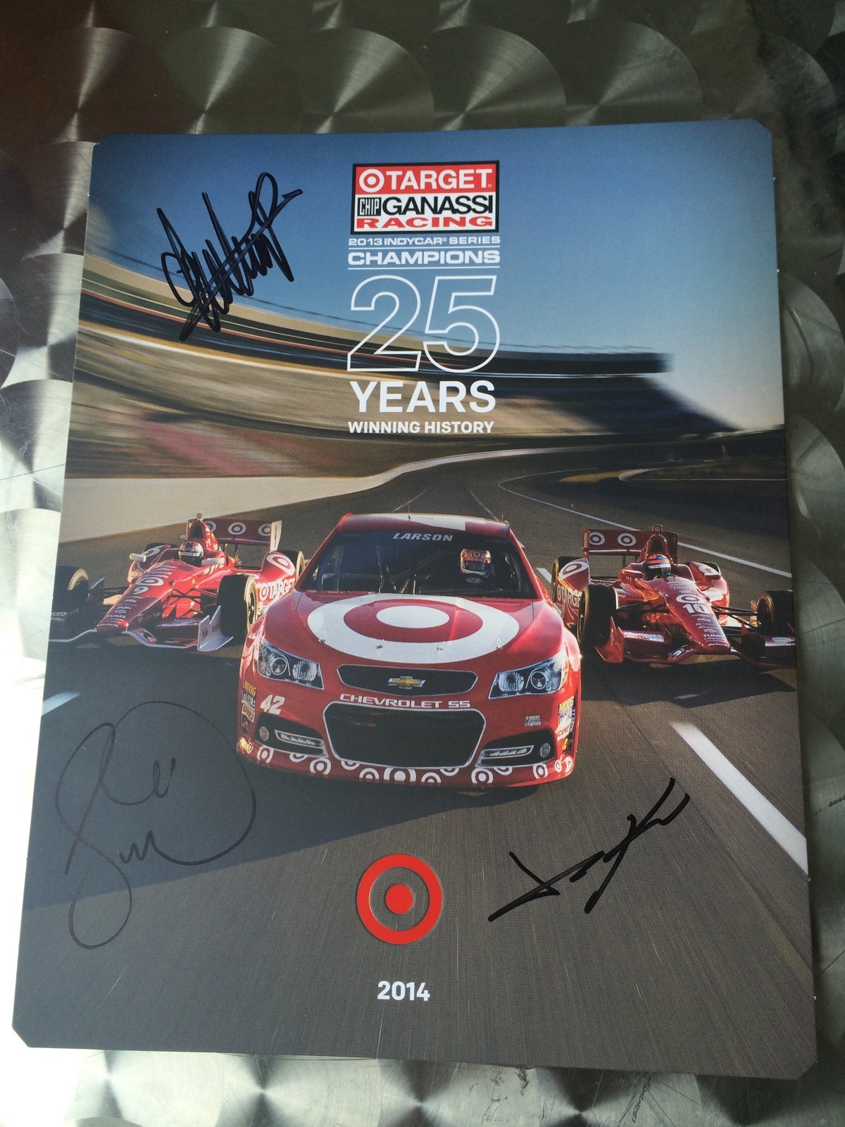 Kanaan Dixon Ganassi Signed Indy 500 Car Promo Card Indianapolis 2014 Nascar