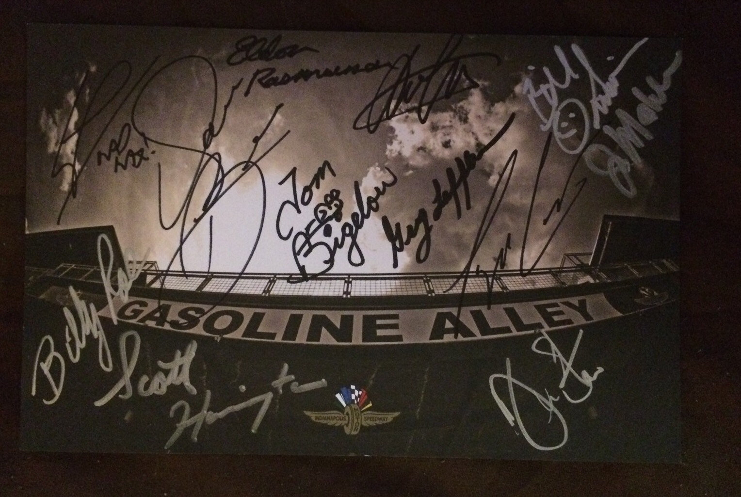 Drivers Signed Indianapolis Indy 500 Gasoline Alley Cards Bill Alsup Jerry Sneva